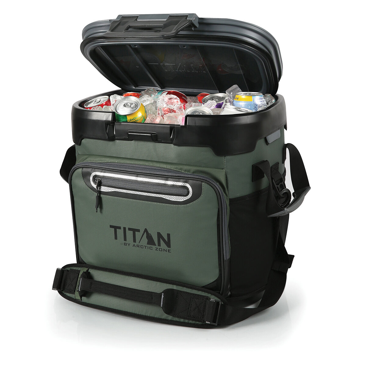 Titan Hielera sin Cierre para 36 Latas Verde