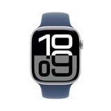 Apple Watch S10 (GPS + Cellular) Caja de Aluminio Plata 46mm con Correa Deportiva Azul Denim M/L