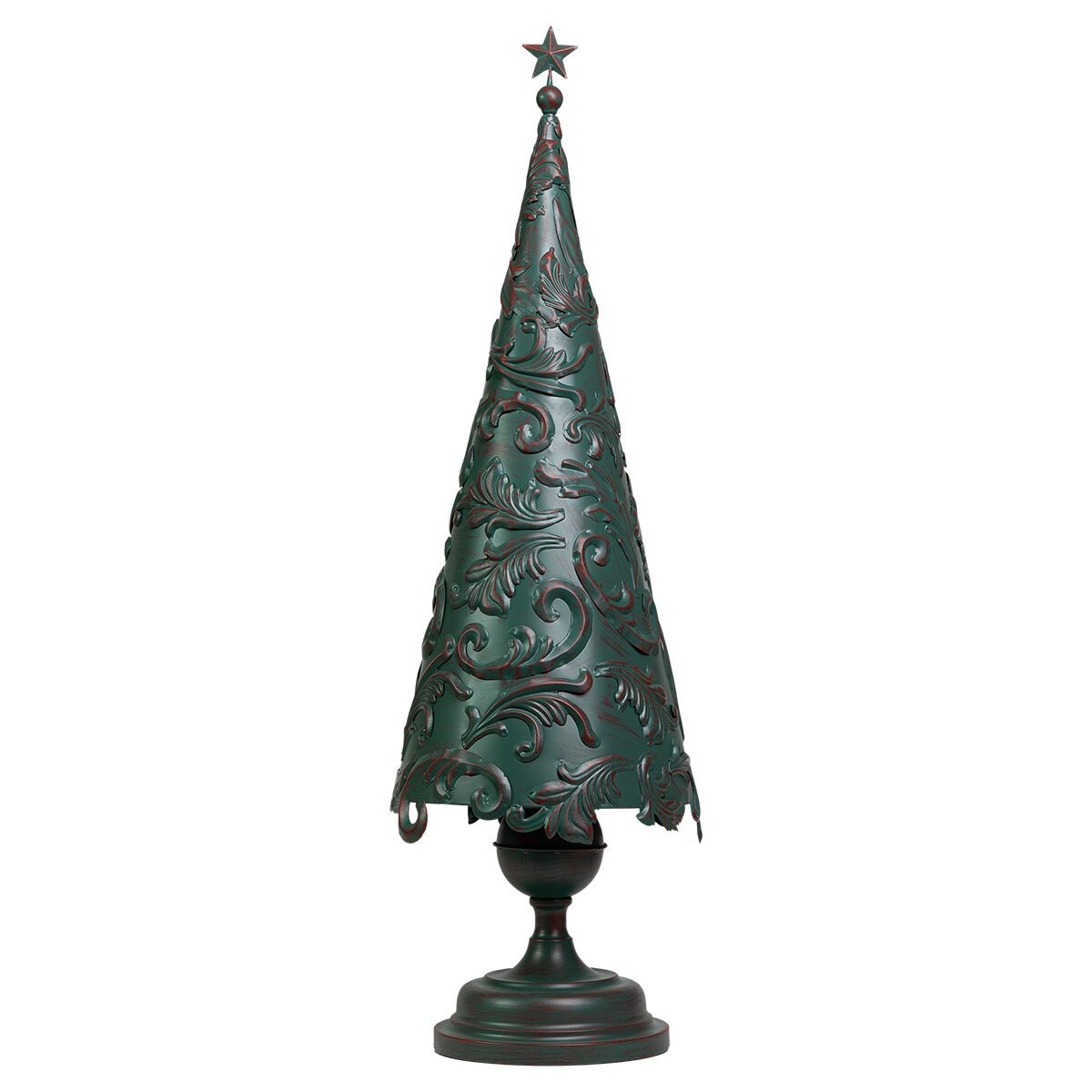Árbol de Navidad Decorativo Metálico, Verde 