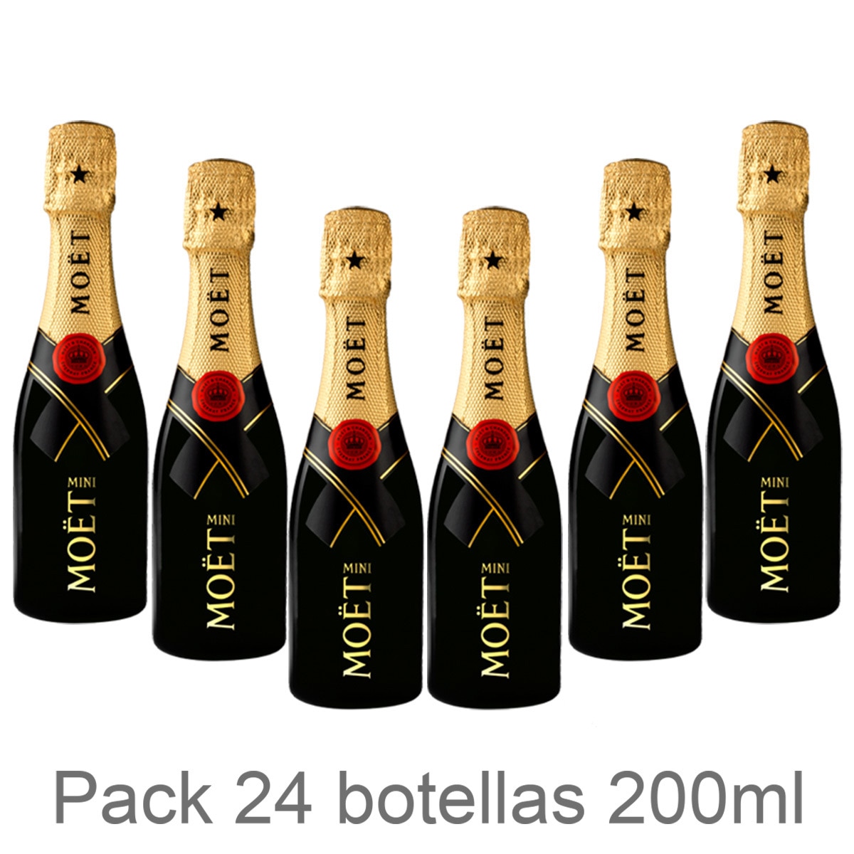 Champagne Mini Moët Imperial 24/200ml Costco México