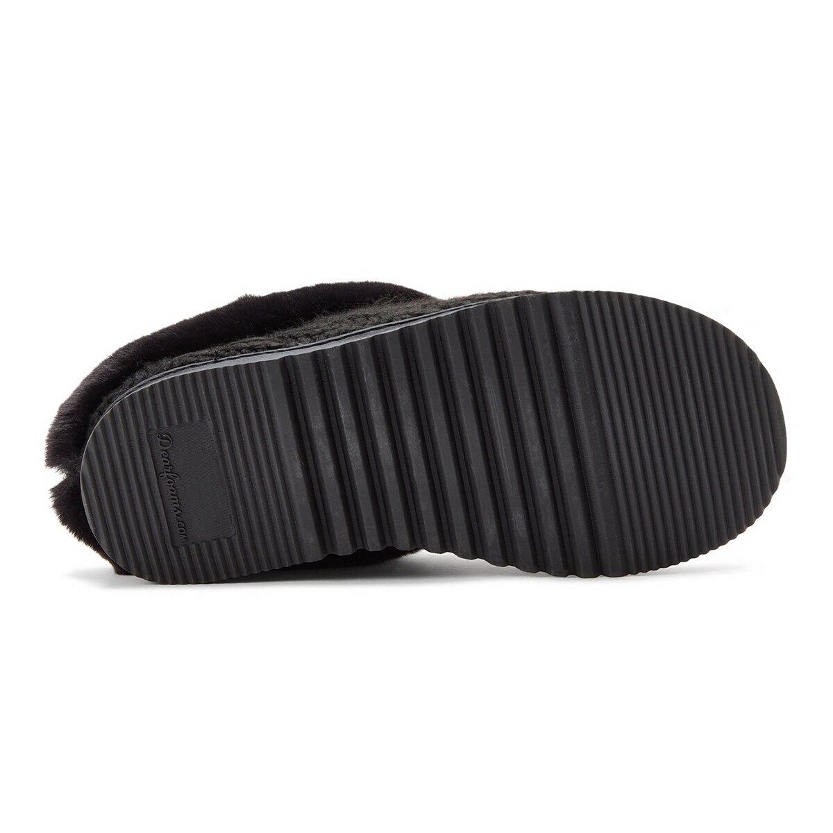 Dearfoams Pantufla para Dama Negro Chica (23 cm / 23.5 cm)