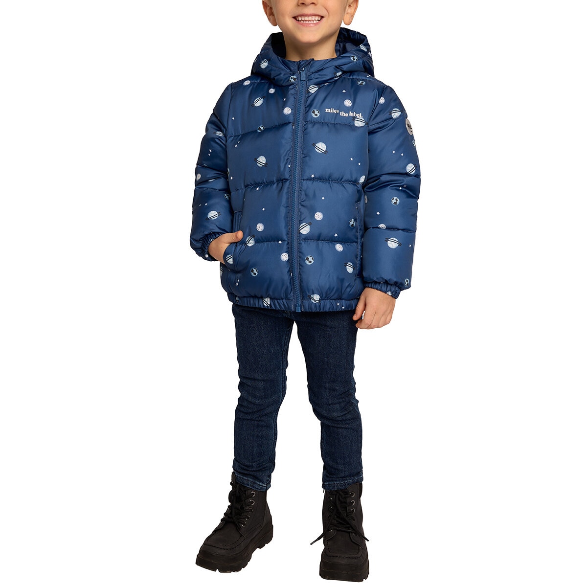 Miles The Label Chamarra para Niñas y Niños Azul 3 Años Miles The Label Chamarra para Niñas y Niños Azul 3 Años