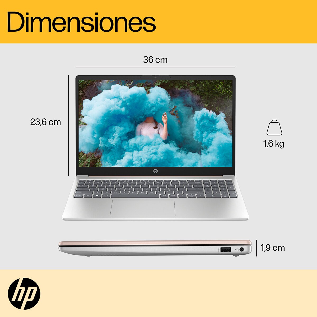 HP 15-fc0077la Laptop 15.6" HD AMD Ryzen 7 16GB 512GB