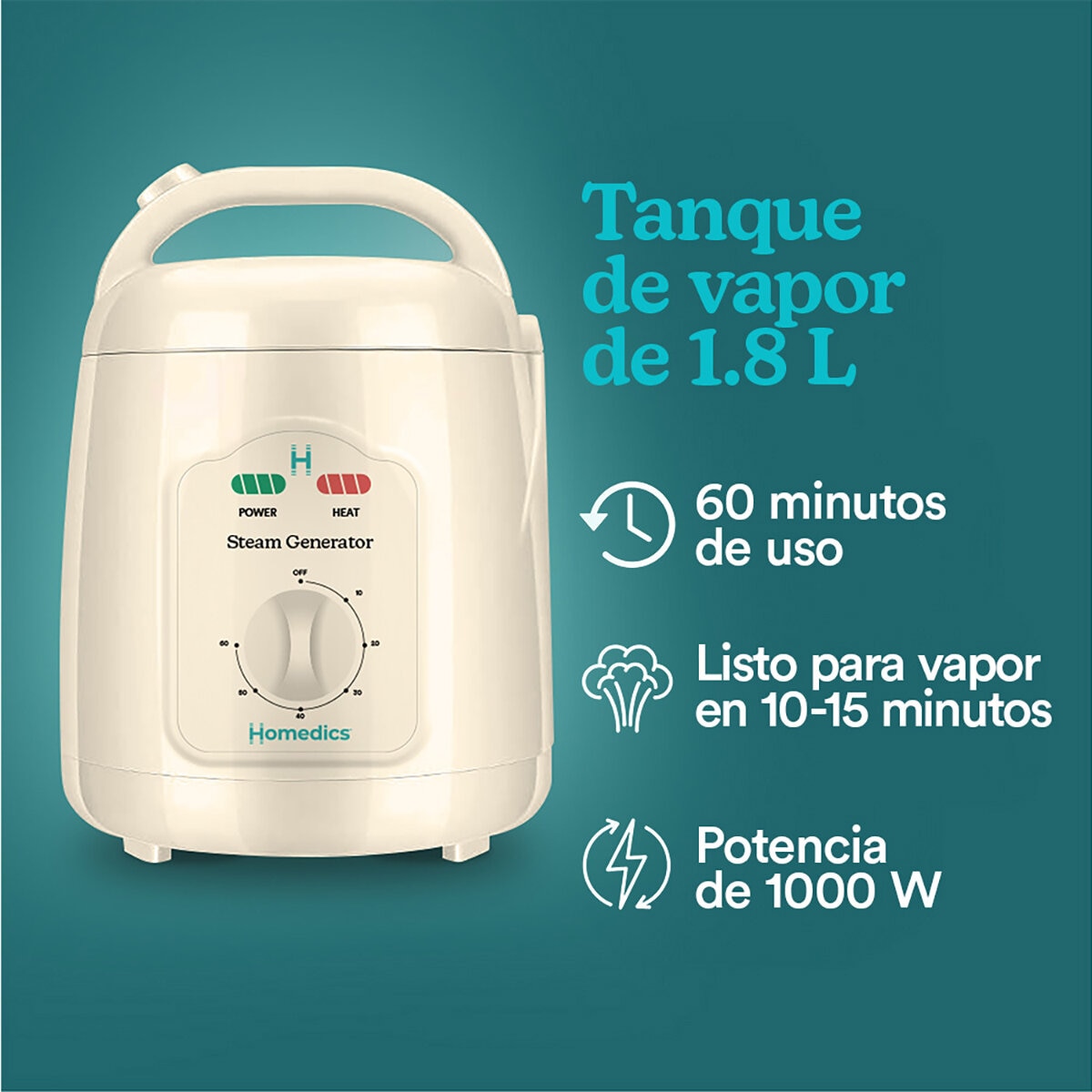 Homedics Sauna De Vapor Portátil