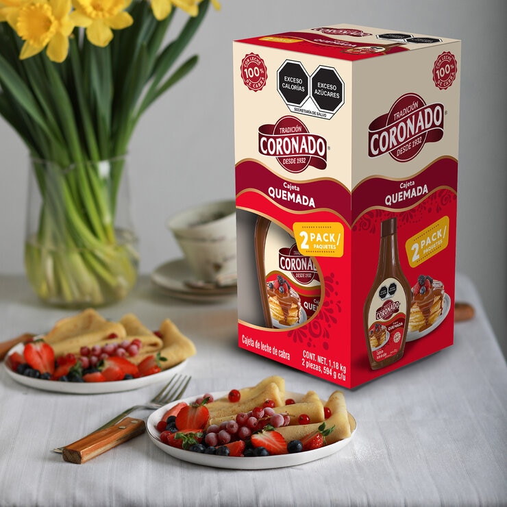Coronado Cajeta 2 pzs de 594 gr