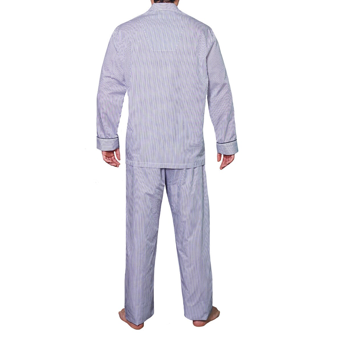 Emporio Colombo Pijama para Caballero, 2 piezas, Rayas Marino,Vari G
