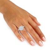 Anillo, Diamantes 1.60ctw, Oro Blanco 14K