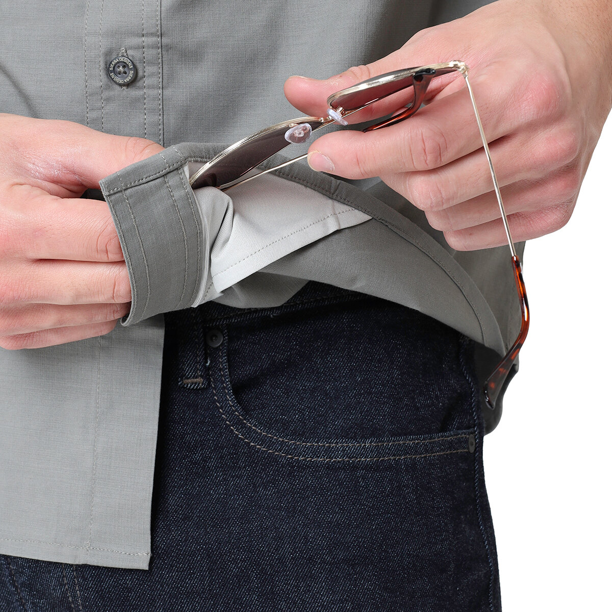 Sierra Designs Camisa para Caballero Verde Extra Grande