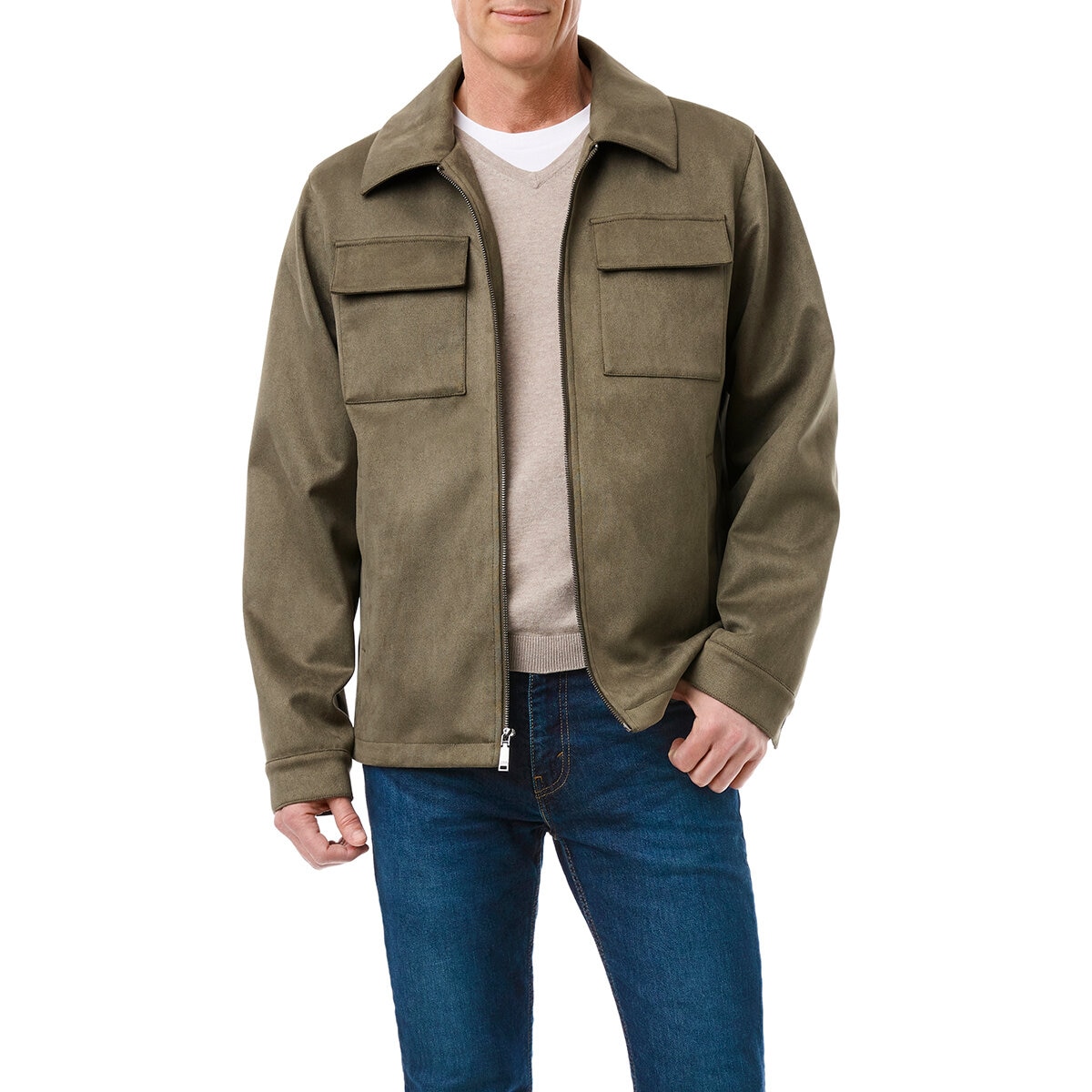 Vince Camuto Chamarra para Caballero Verde EE Grande