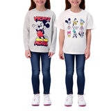 Playera 2 piezas para Niños y Niñas Varias Tallas y Colores