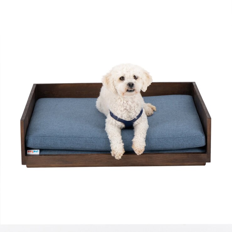 Maypet, Cama de Madera Tamaño Mediano para Perro