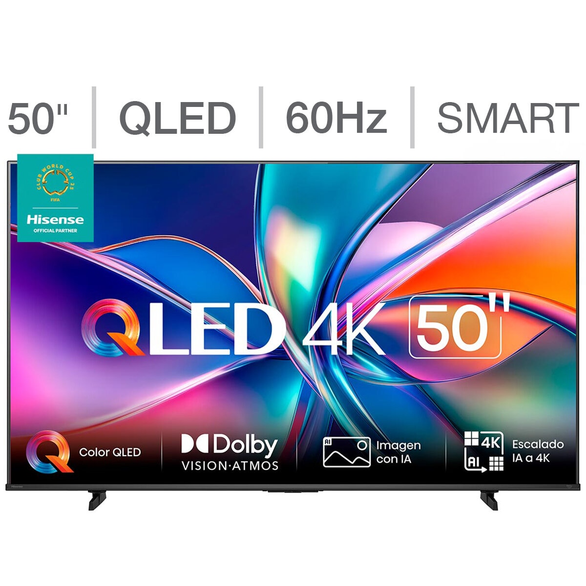 Hisense Pantalla 50" QLED 4K Fire TV