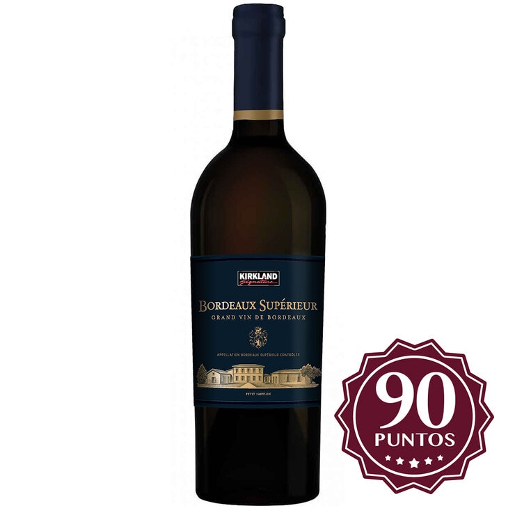 Vino Tinto Kirkland Signature Bordeaux Superieur 12/750 ml
