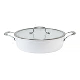 Westinghouse, Arrocera 28 cm de Cerámica Blanca, Acero Inoxidable