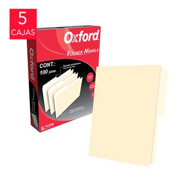 Oxford folder manila tamaño carta
