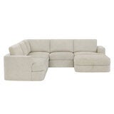 Henredon, Corvin, Seccional Modular de 6 Piezas con Otomano con Almacenamiento Henredon, Corvin, Seccional Modular de 6 Piezas con Otomano con Almacenamiento