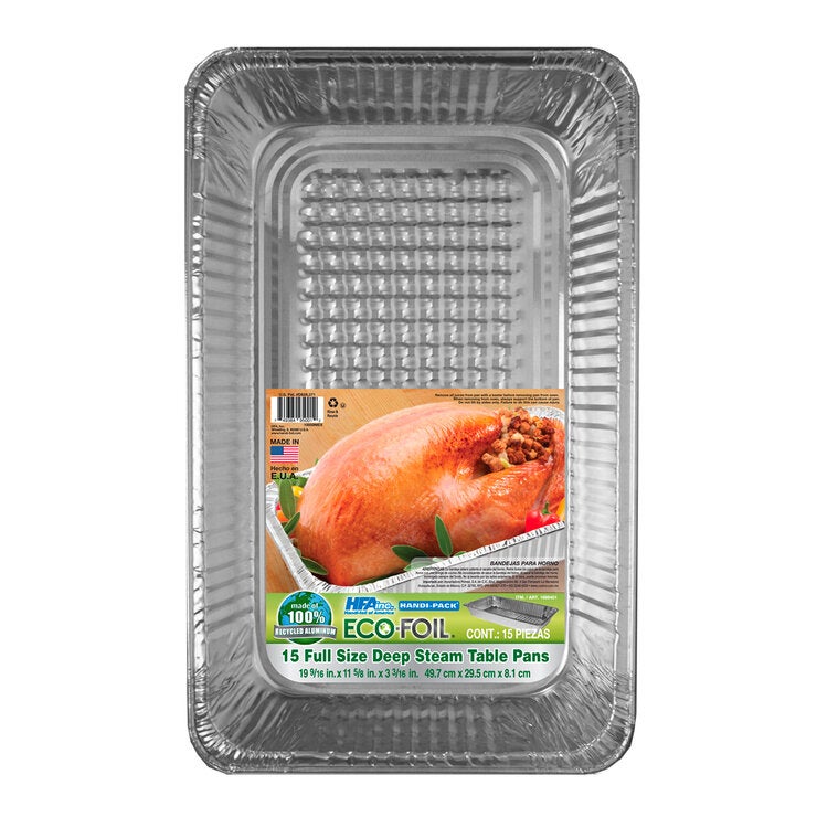 Eco Foil Bandejas para Horno 15 pzas