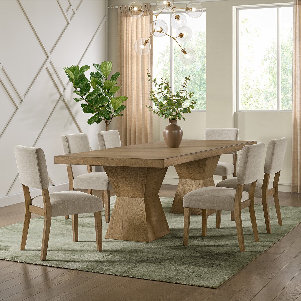Bayside Furnishings, Juego de Comedor de 9 piezas Bayside Furnishings, Juego de Comedor de 9 piezas