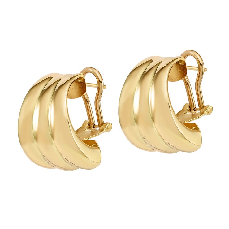 Aretes, Oro Amarillo de 14K