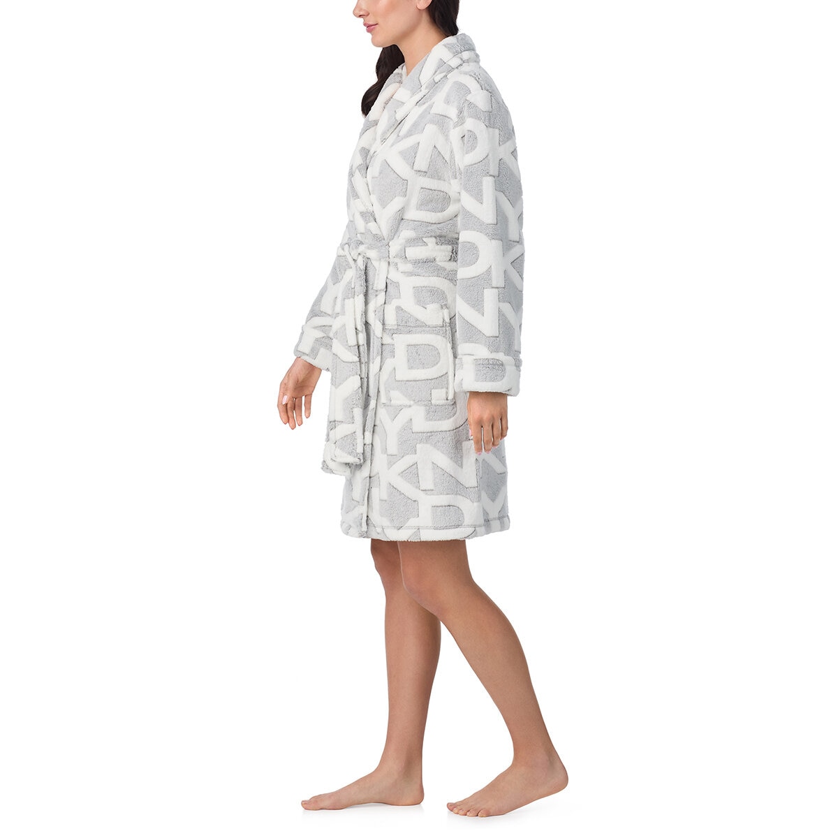 DKNY Bata para Dama Gris Mediana