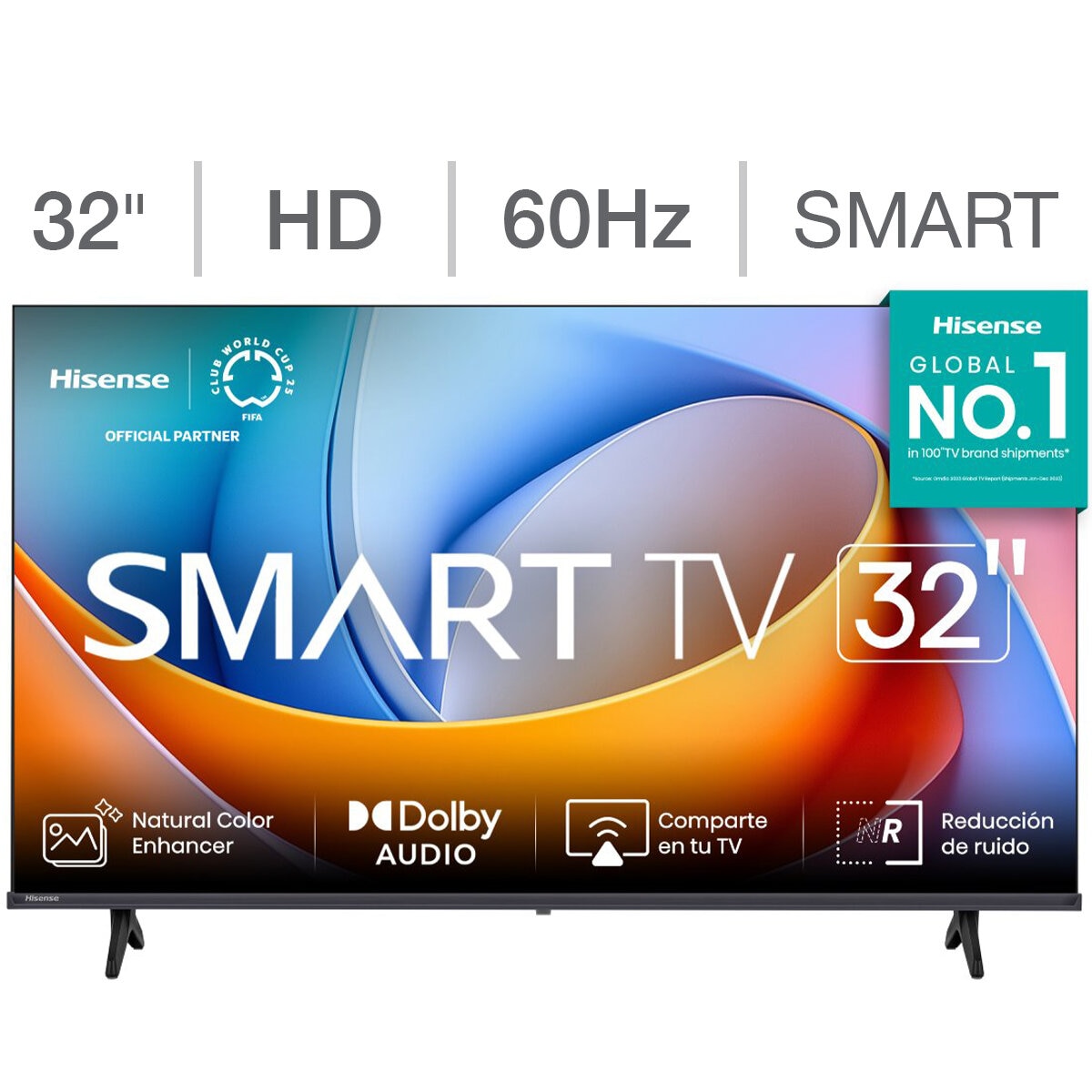 Hisense Pantalla 32" HD Smart TV