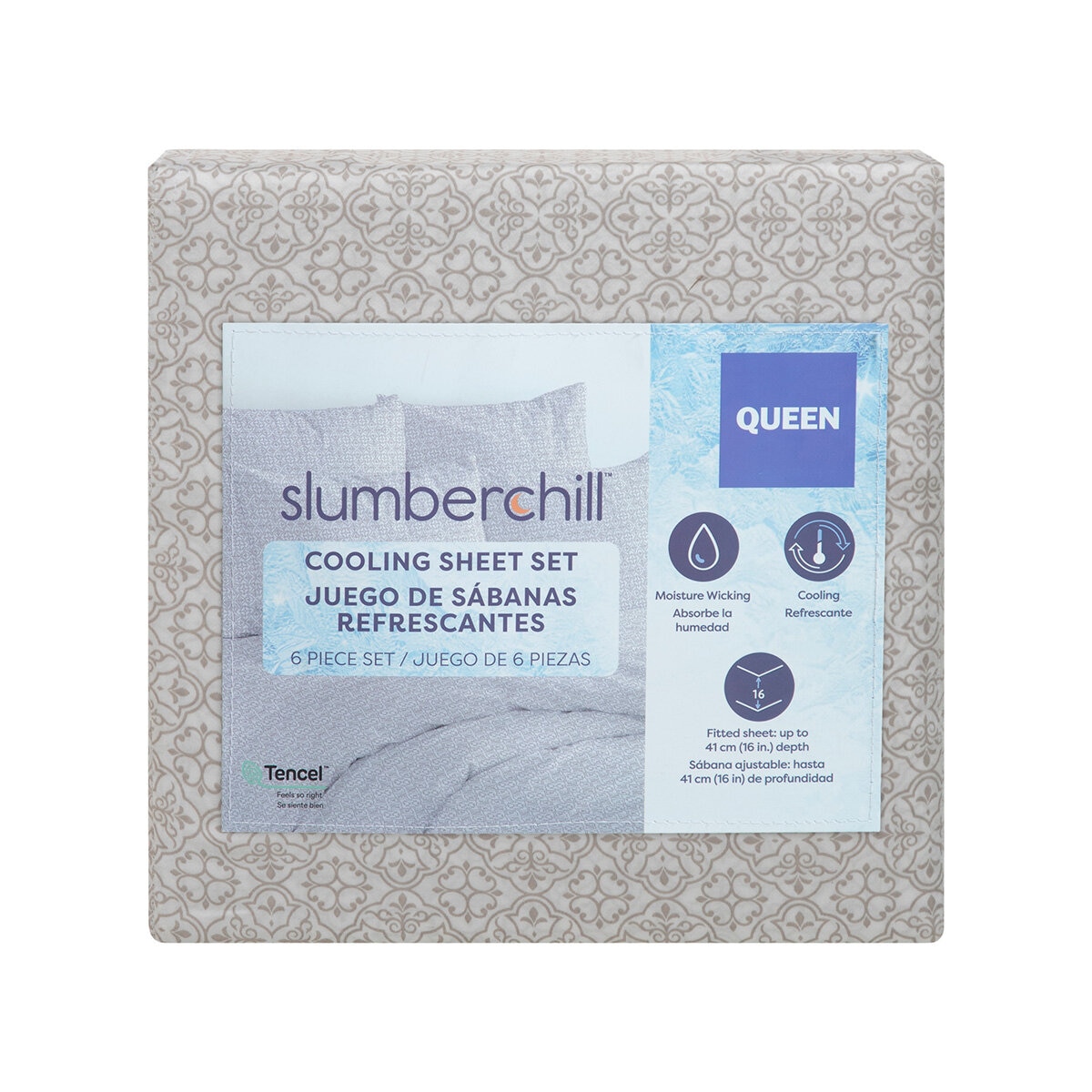 Slumberchill, Juego de Sábanas Refrescantes, Matrimonial, Varios Estilos Slumberchill, Juego de Sábanas Refrescantes, Matrimonial, Varios Estilos