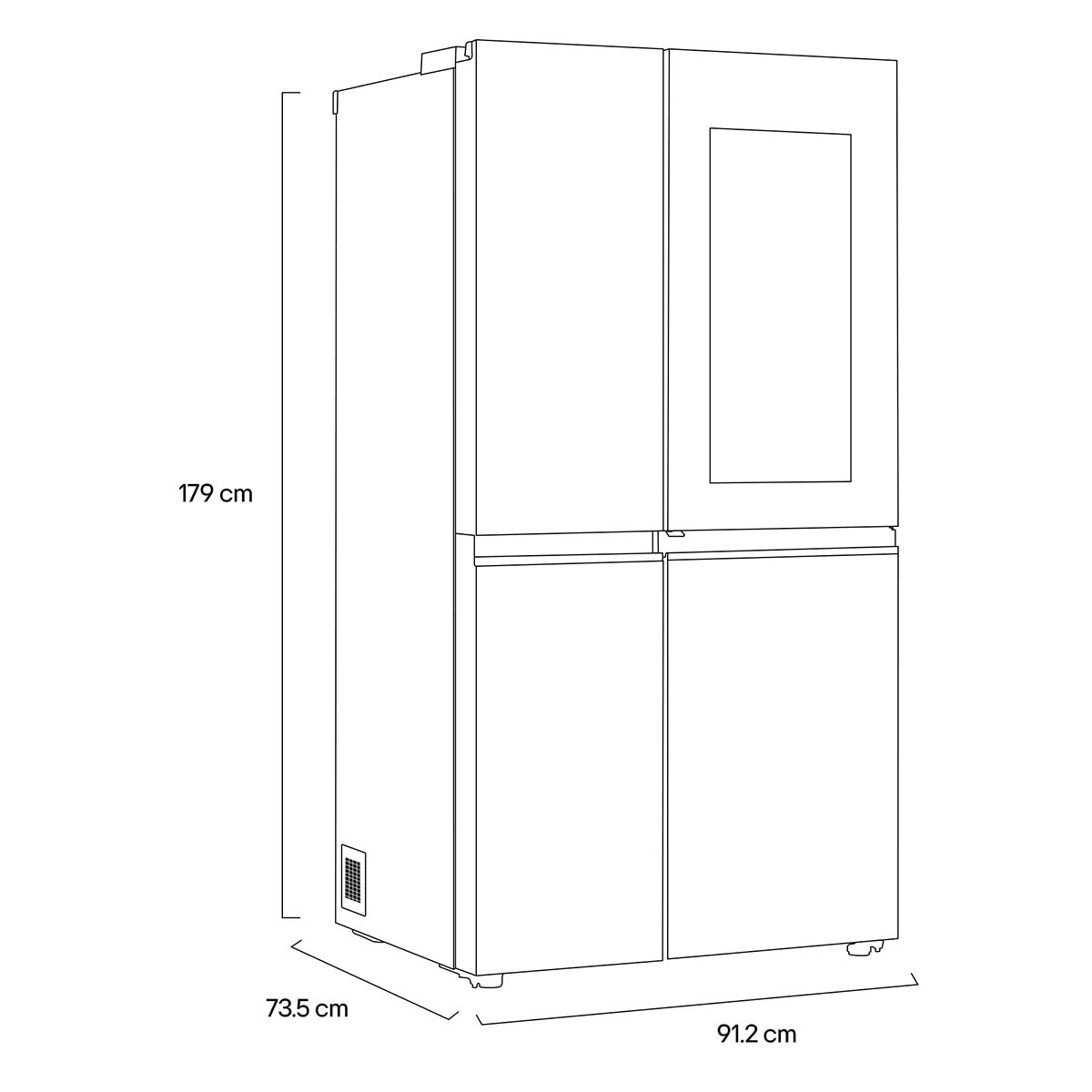 LG Refrigerador French Door 23'