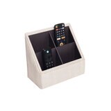 BHOME, Porta Controles de Vinipiel, Color Hueso