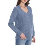 Frye Suéter para Dama Azul Extra Grande Frye Suéter para Dama Azul Extra Grande