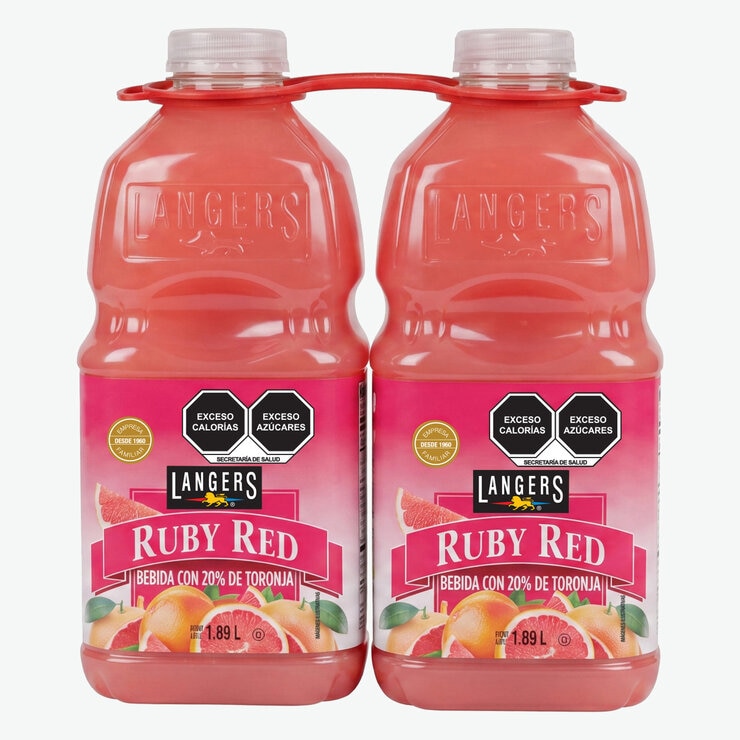 Langers Ruby Red Bebida de Toronja 2/1.89 l Langers Ruby Red Bebida de Toronja 2/1.89 l