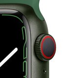 Apple Watch S7 (GPS+Celular) Caja de aluminio verde 41mm con correa deportiva verde trébol
