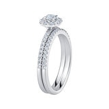 Anillo de Novia, 0.60ctw Diamantes, Oro Blanco 14K