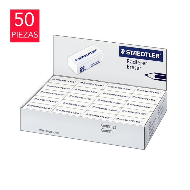 Staedtler Goma de Borrar 50 Piezas Staedtler Goma de Borrar 50 Piezas