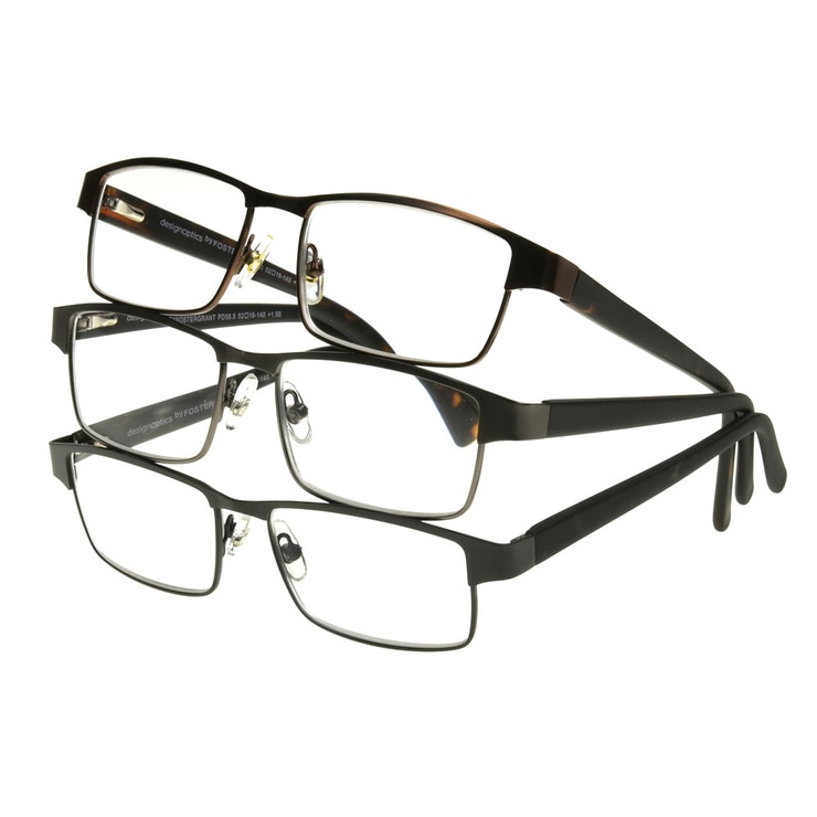 Design Optics by Foster Grant, +2.00, Lente para Lectura, 3pzas