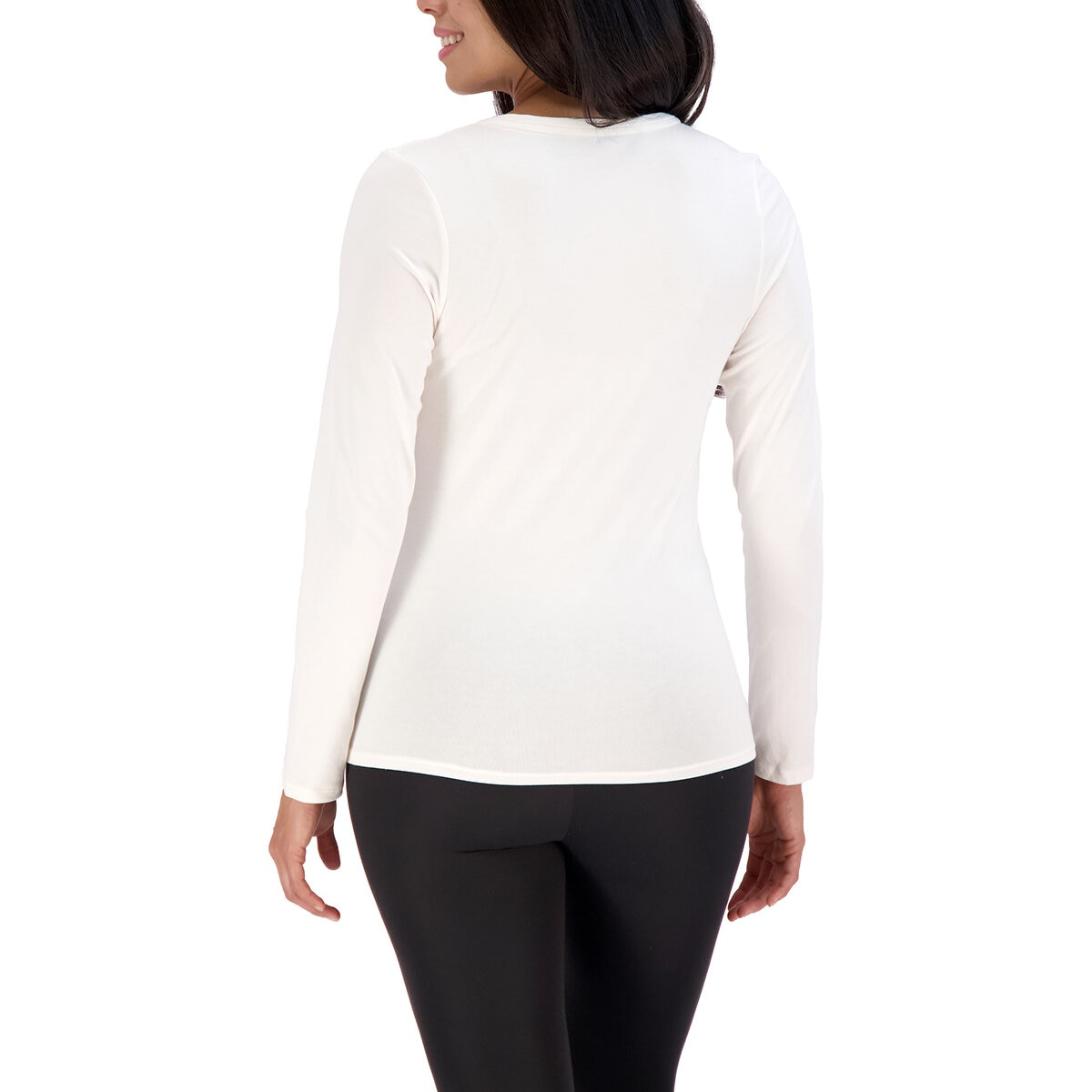 Lucky Brand Playera de manga larga para Dama Negro Chica