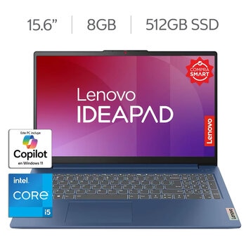 Lenovo IdeaPad Slim 3 Laptop 15.6" Full HD Intel Core i5 8GB 512GB SSD