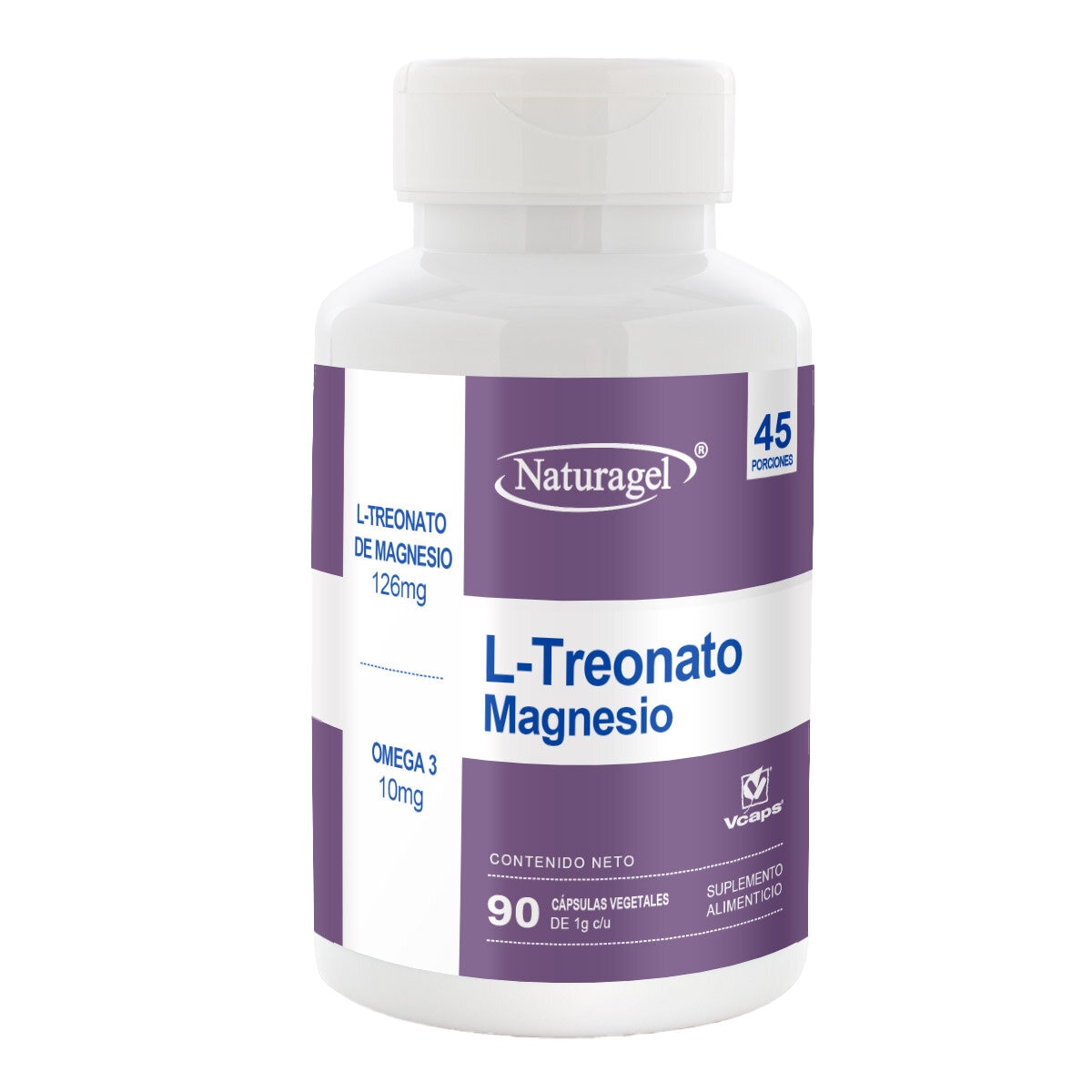 Naturagel L-Treonato Magnesio 90 Cápsulas