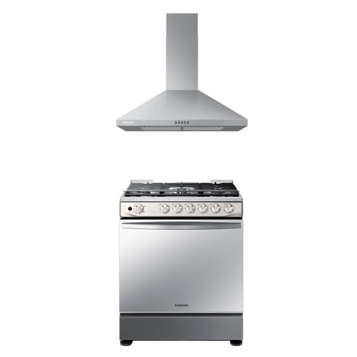 Samsung Combo Campana 76cm y Estufa con 6 Quemadores