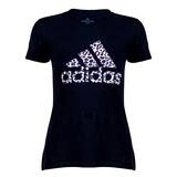 Adidas, Playera Deportiva de Manga Corta para Dama, Negro, Mediana