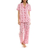Jaclyn NY Pijama para Dama Rosa Extra Grande