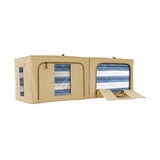 AG Box, Set de 2 Cajas Flexibles de Almacenamiento Beiges