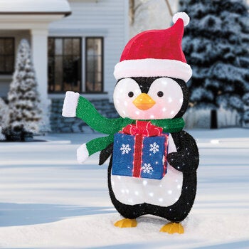 Pingüino con Luces LED 1.5m Pingüino con Luces LED 1.5m