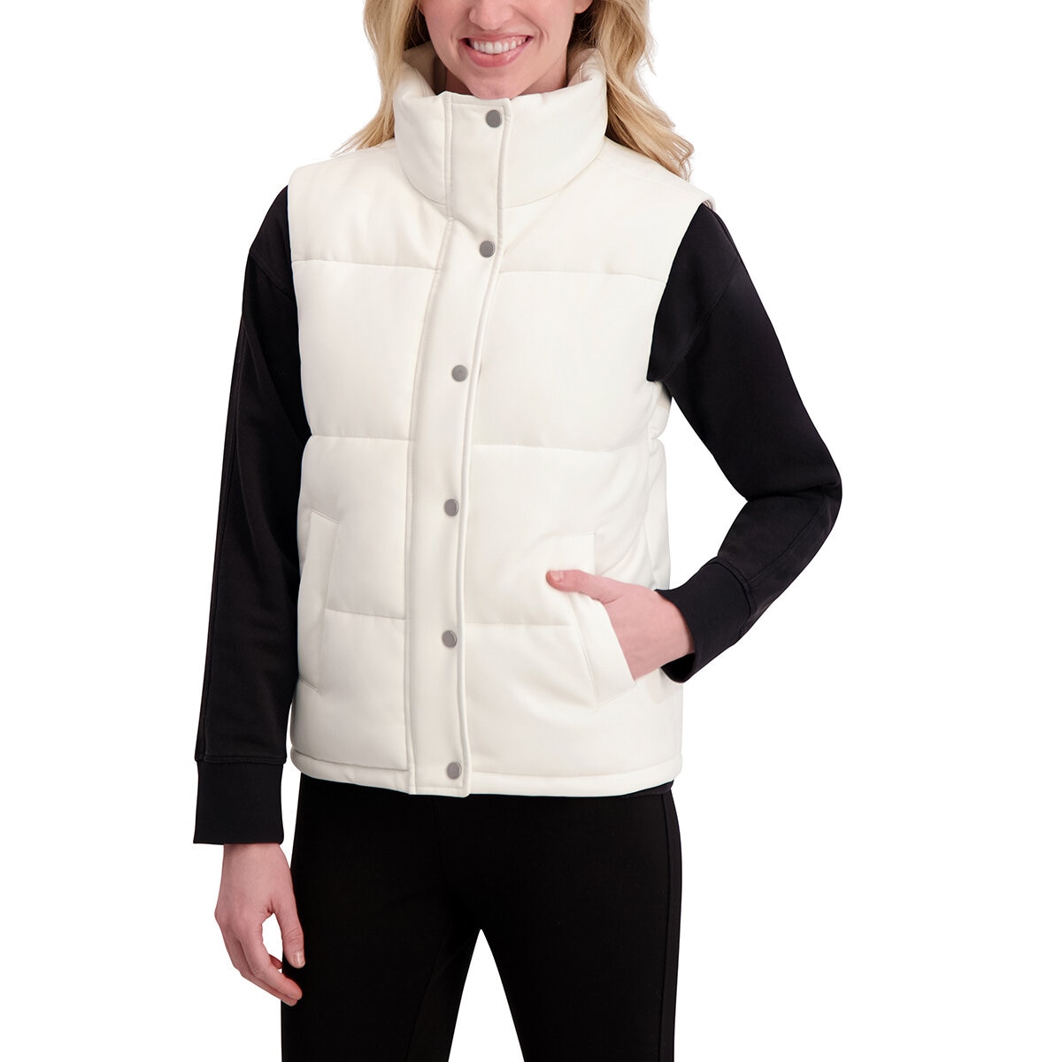 Marc New York Chaleco para Dama Crema Chica Marc New York Chaleco para Dama Crema Chica