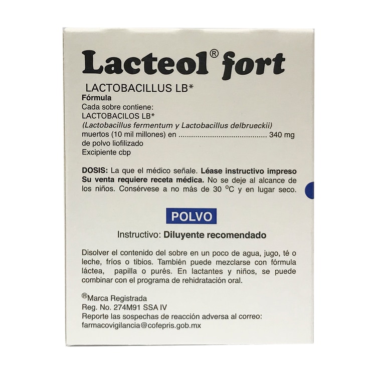 Lacteol Fort Polvo, 6 sobres
