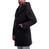 DKNY Abrigo para Caballero Negro Chica