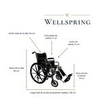 Wellspring Silla de Ruedas Plegable ELR