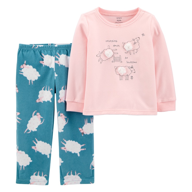 Carter's, Pijama de 2 Piezas para Niño, Verde, 2T