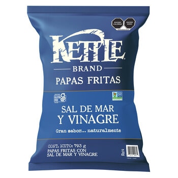 Kettle Brand Papas Fritas con Sal de Mar y Vinagre 793 g