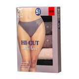 Black Bow Ropa interior para Dama 5 piezas extra grande café