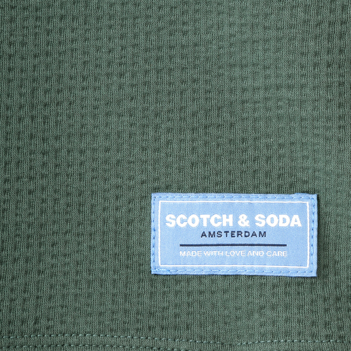 Scotch & Soda Amsterdam Playera para Caballero Verde Extra Grande